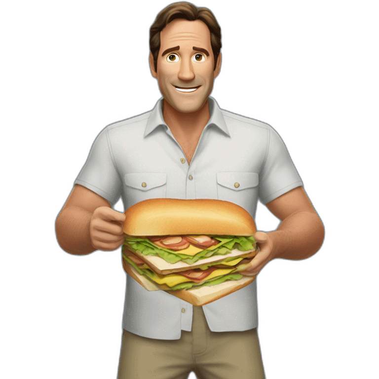 Jeff-probst-with-a-sub-sandwich emoji