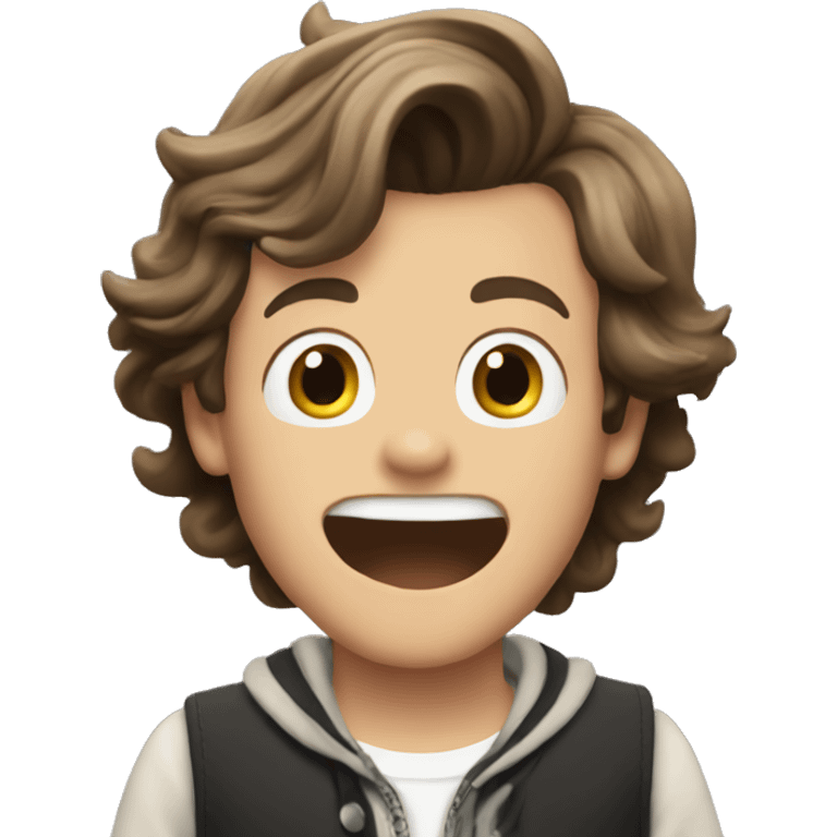 Harry Styles happily surprised emoji