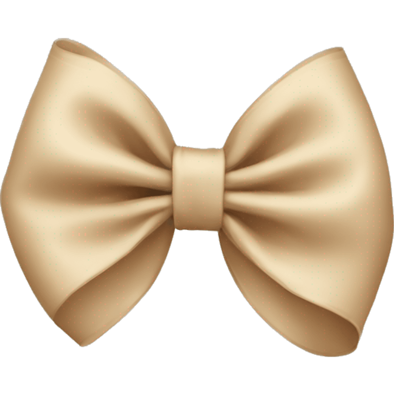 Beige bow emoji