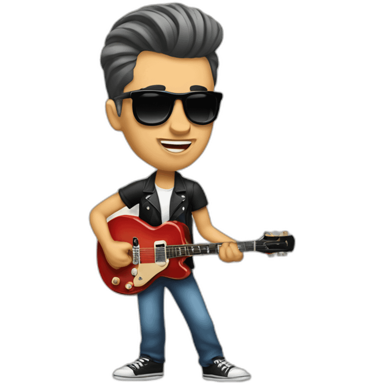 guitarrista de rockabilly emoji