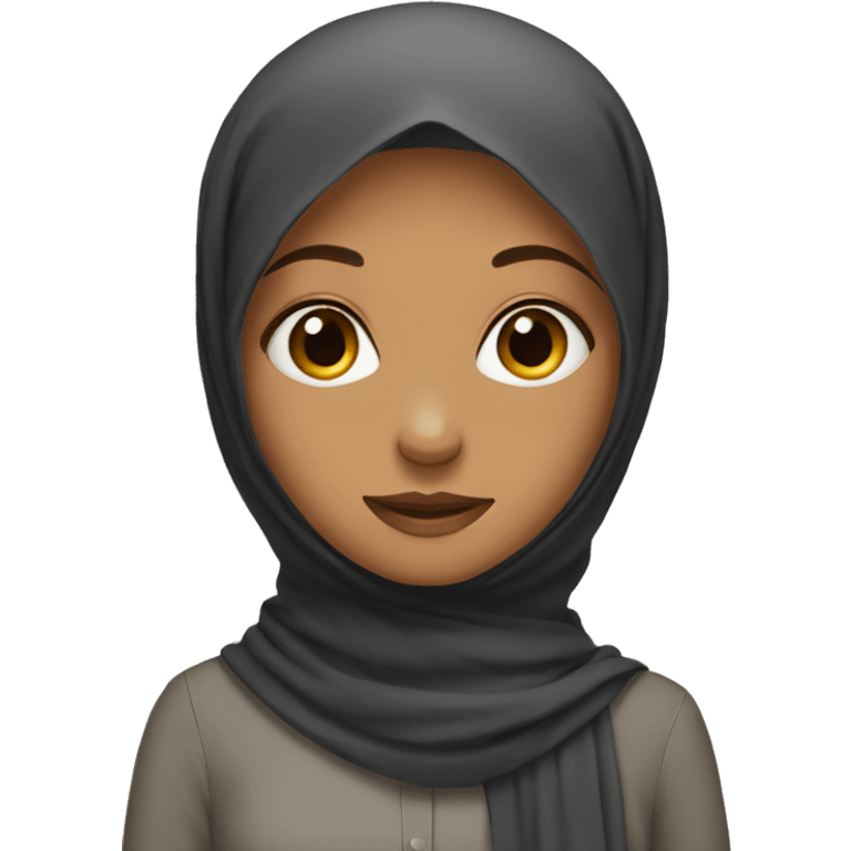 A girl wearing a hijab emoji