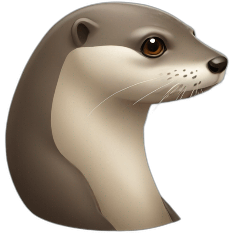 loutre sur poisson emoji