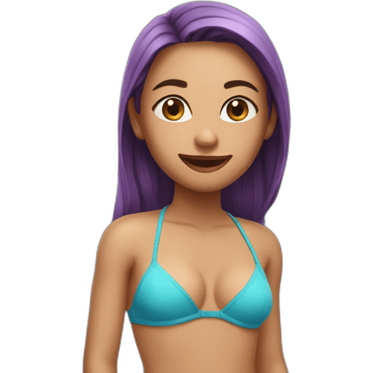 Girl in a bikini emoji