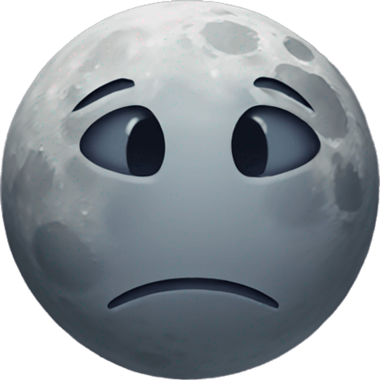 SAD MOON emoji