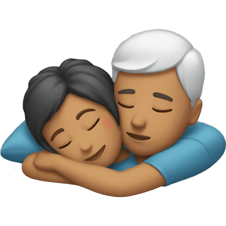 Couple sleeping emoji