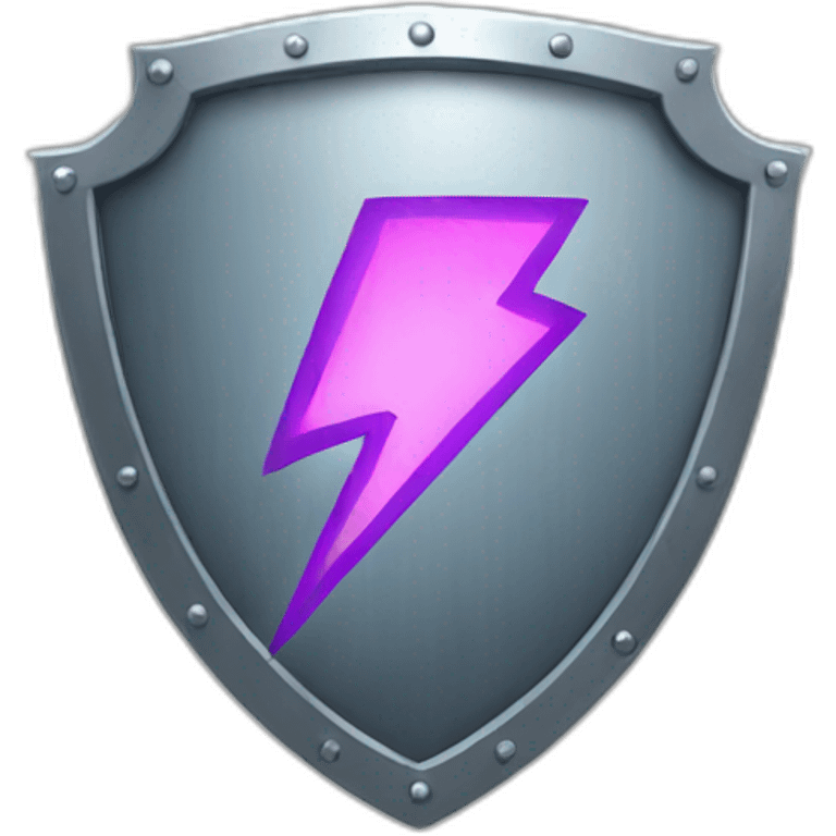 Shield with lightning emoji