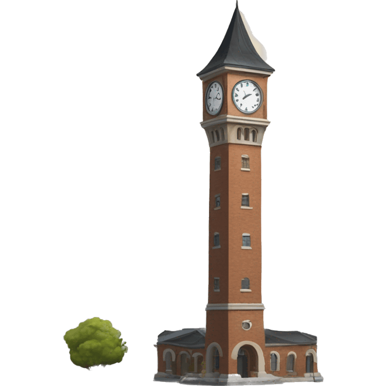 Clock tower emoji