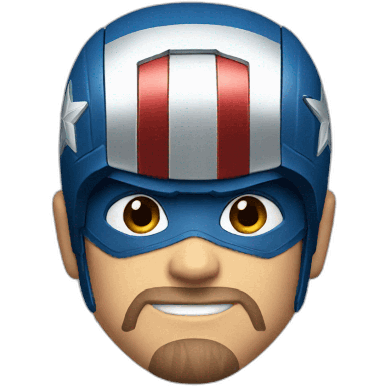 Captain America face emoji