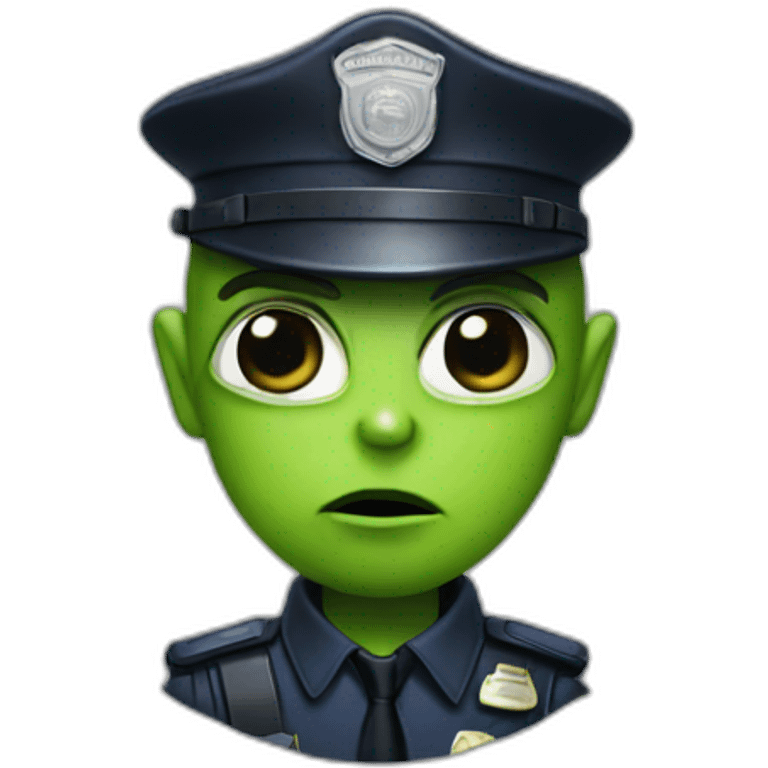 alien cop emoji