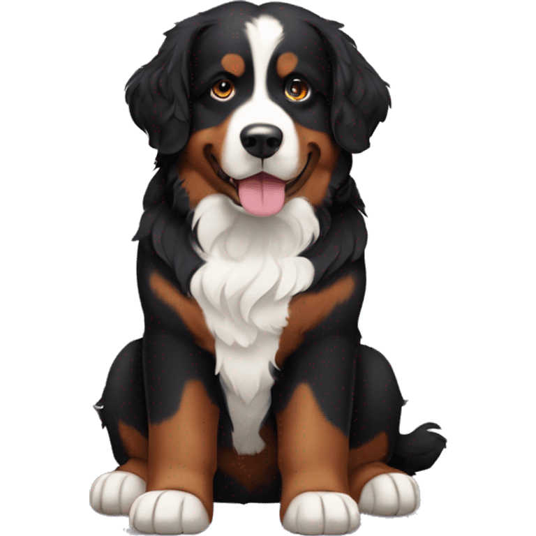 Bernese mountain dog no black hair emoji