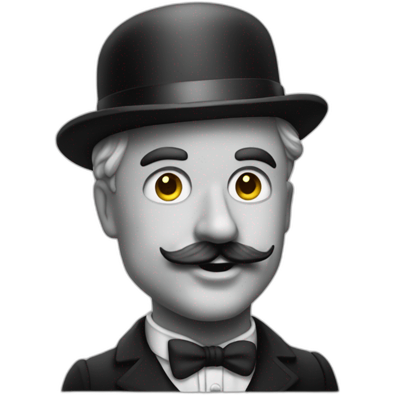 Extremely-muscular-charlie-chaplin emoji