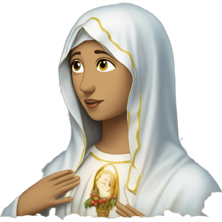 Virgen inmaculada Concepción de María  emoji