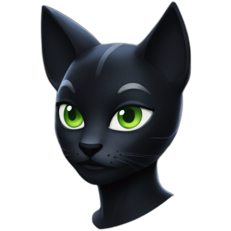 Cat noir from miraculous emoji