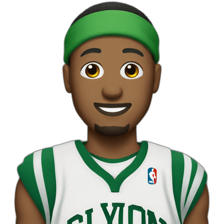 Paul Pierce with green headband emoji