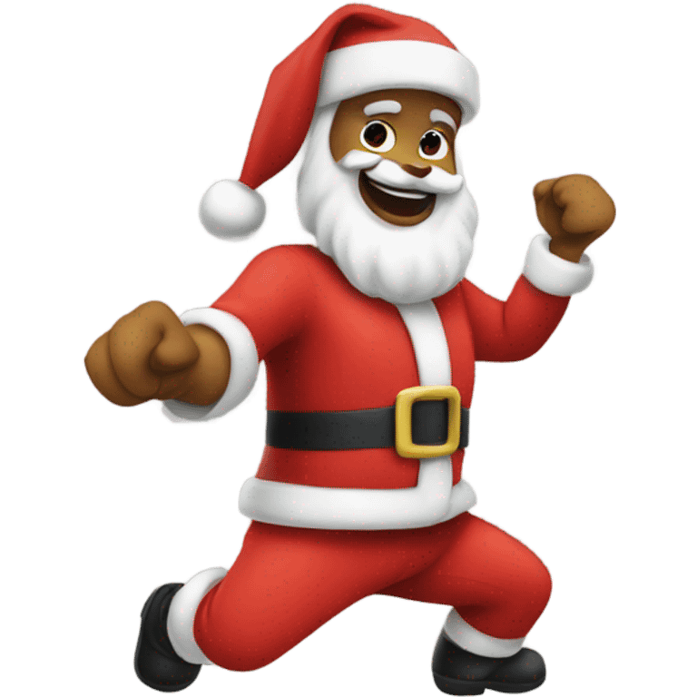 Santa twerking  emoji