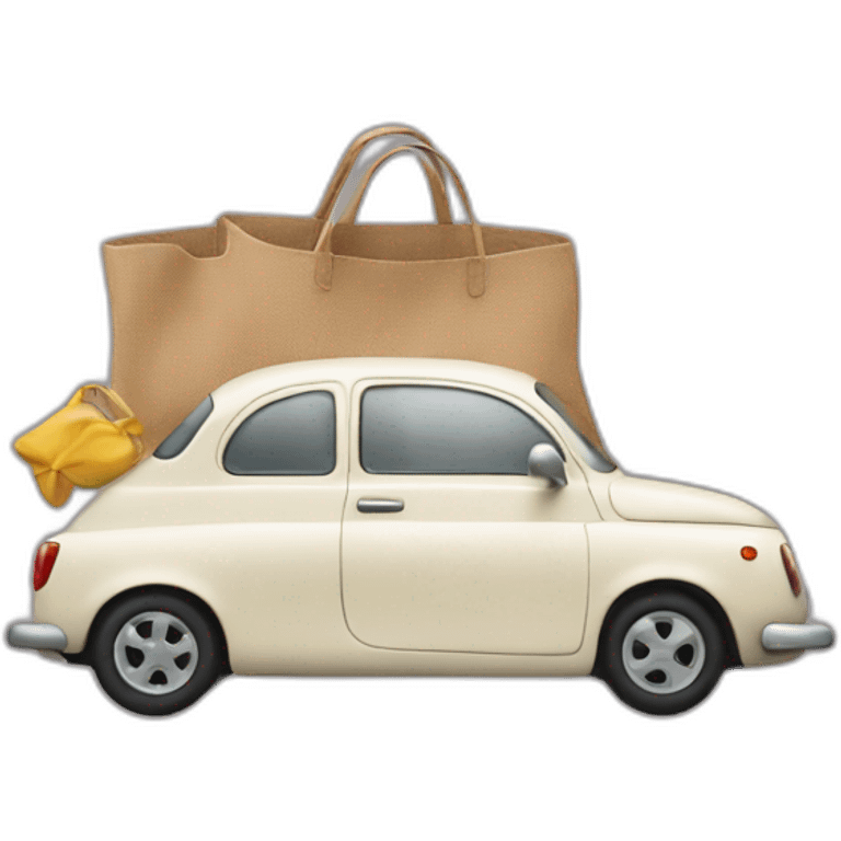 Car on thé bag emoji