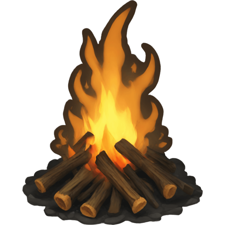 a bonfire, dark souls emoji