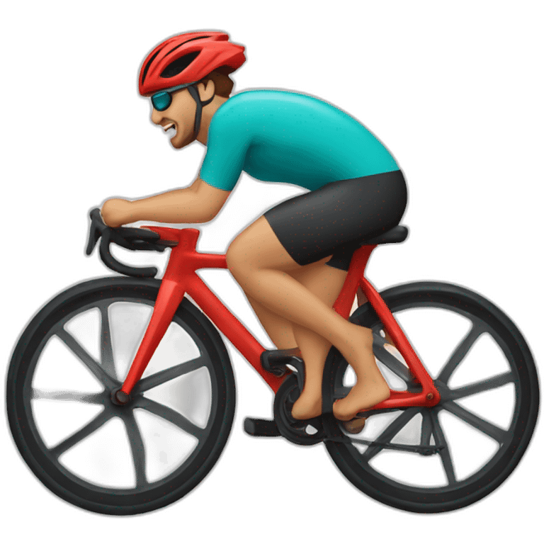 Ciclista en bañador emoji