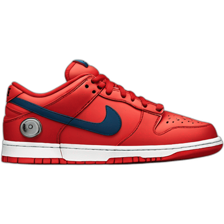 Nike dunk low red , robot emoji