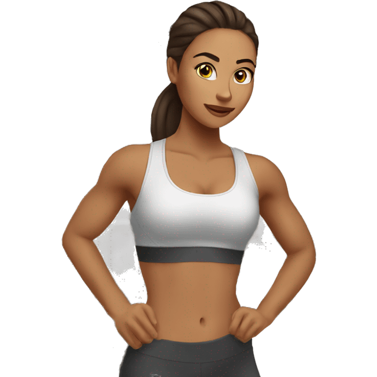 workout morning gal emoji