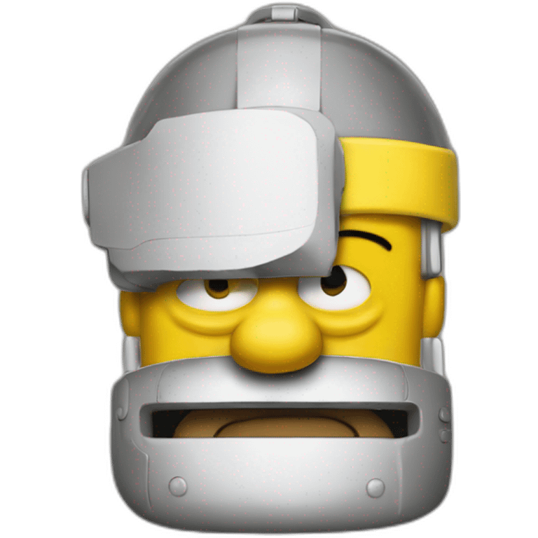 Homer Simpson as Vitruvmann emoji