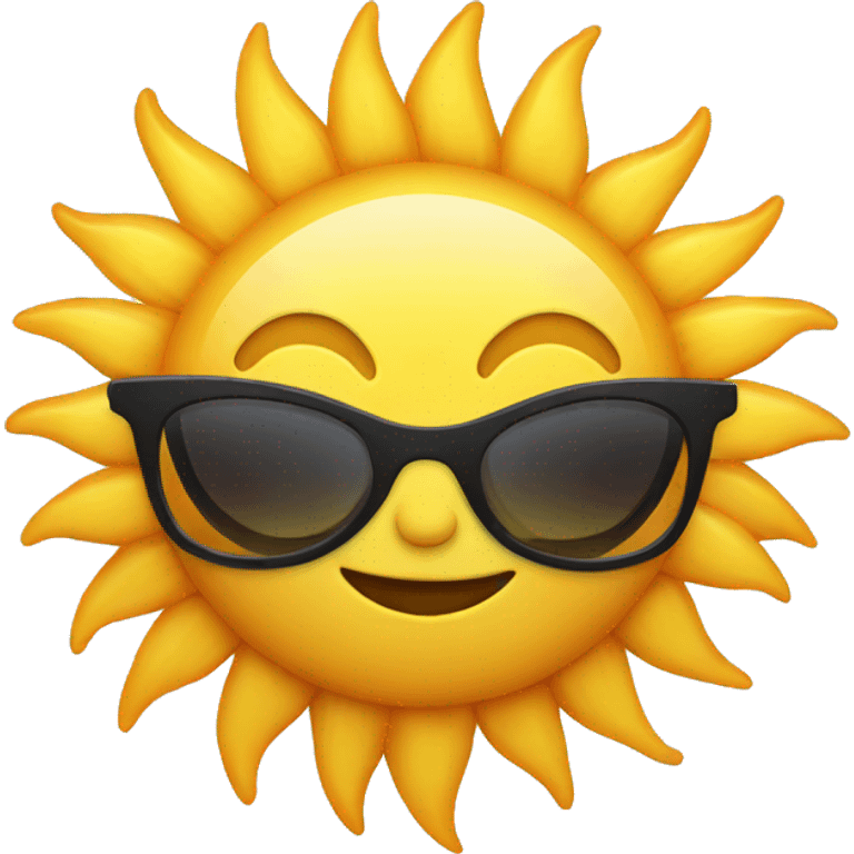 Sun with Sunglasses on emoji