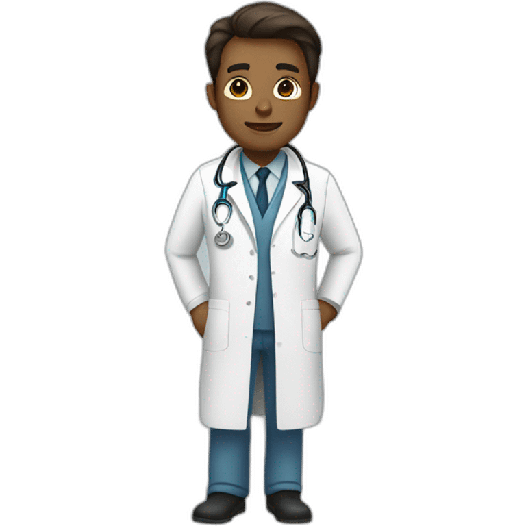 a doctor in a white coat emoji