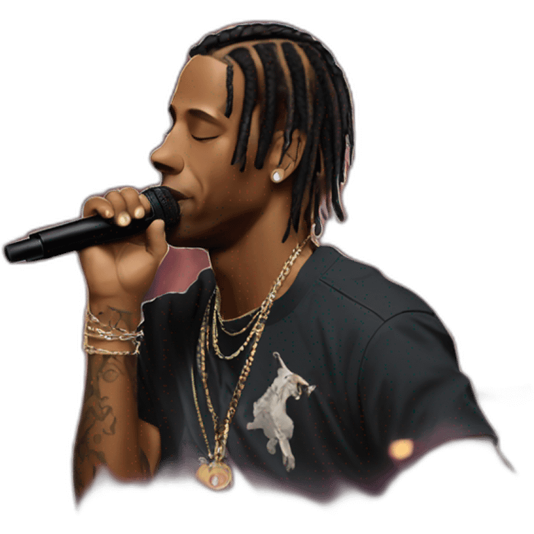 travis scott en concert emoji