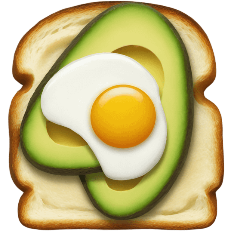 Avocado and egg toast emoji