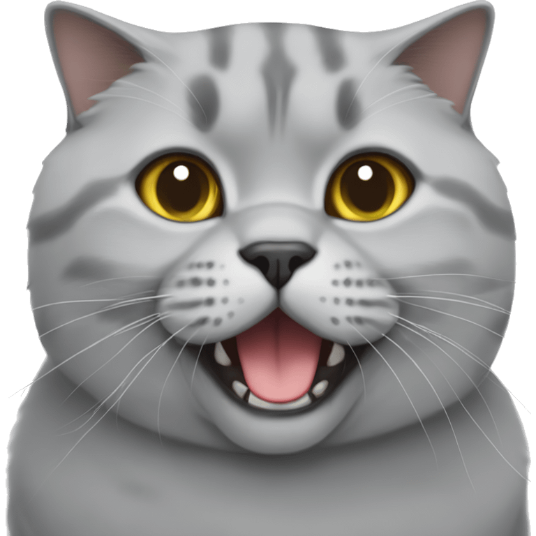 British shorthair cat grey emoji