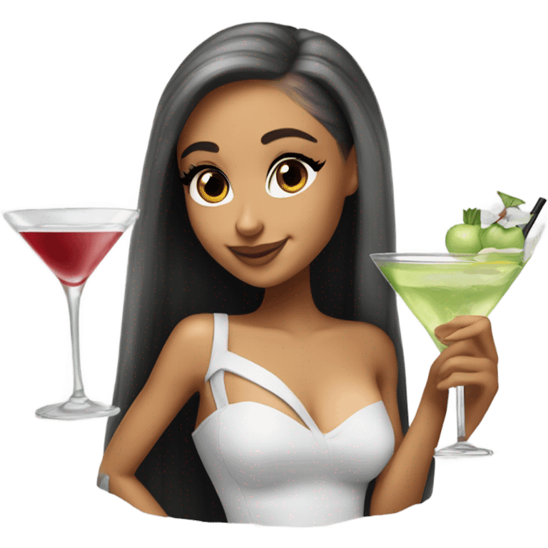 Ariana grande with a dirty martini  emoji