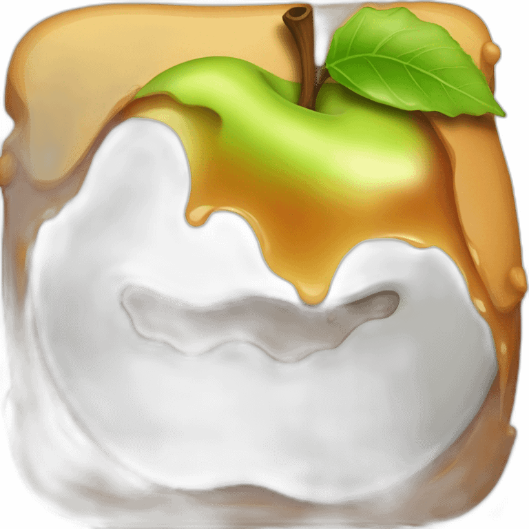 Melting apple ios emoji