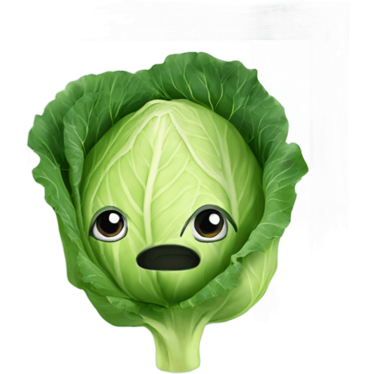 cabbage inside the mirror emoji