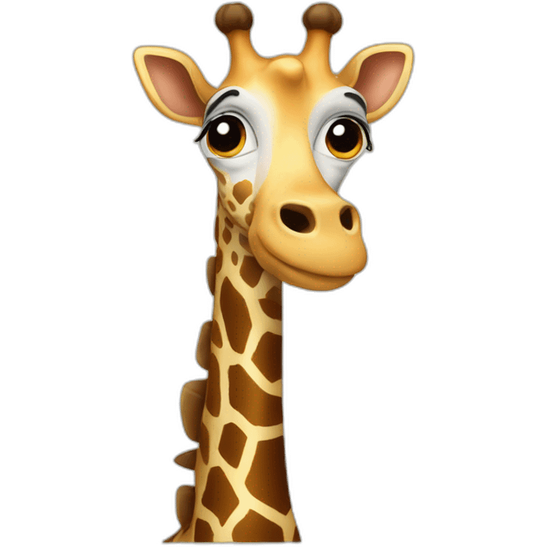 giraffe in tuxedo emoji