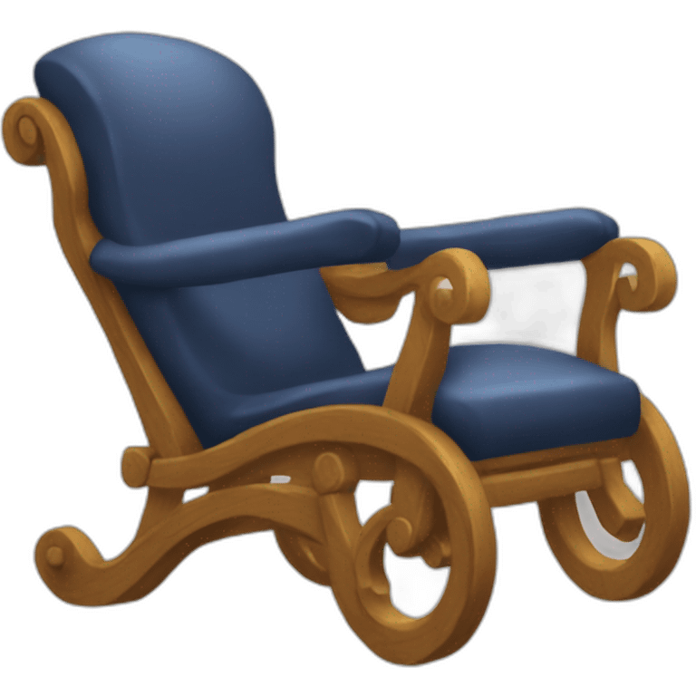 Garçon en fauteuil avec une citrouille emoji