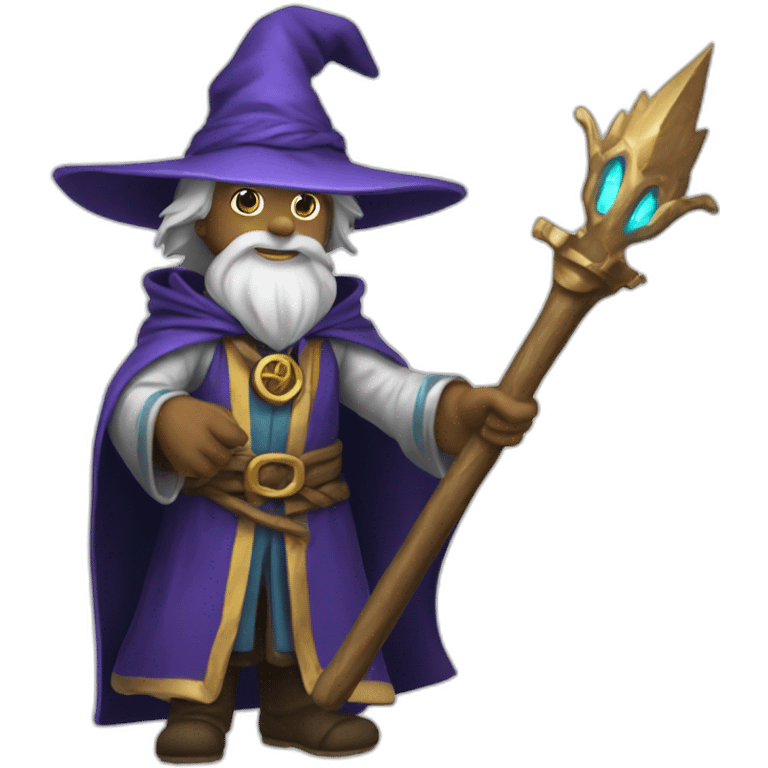 mage avec un bâton magique emoji