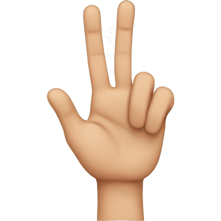 3 fingers  emoji