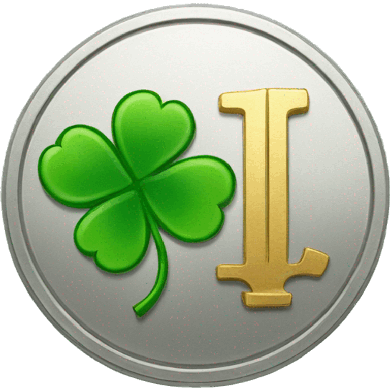 coin with Shamrock emoji