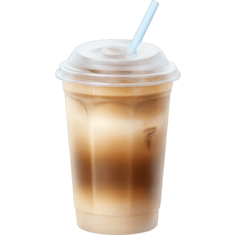 Aesthetic iced coffee emoji