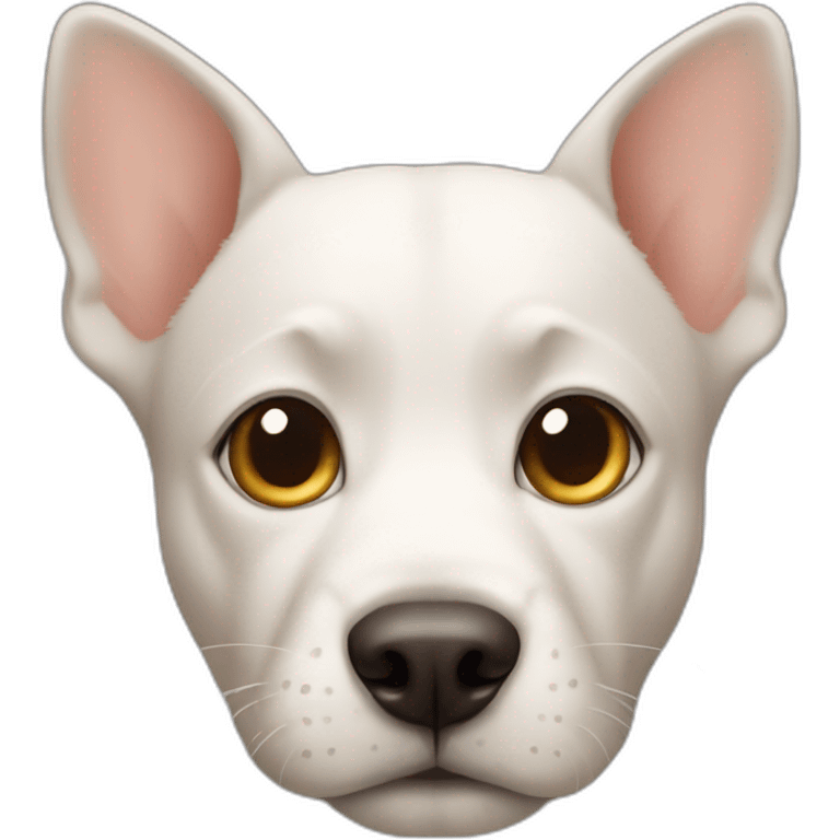 Dog with nose of cat emoji