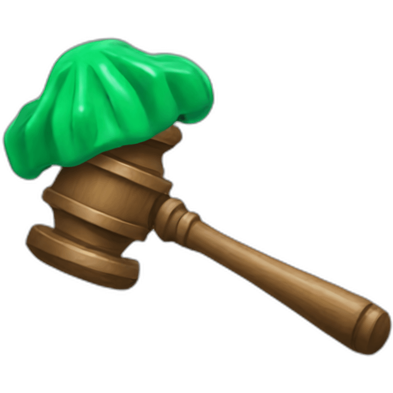 Green AI and judge hammer emoji