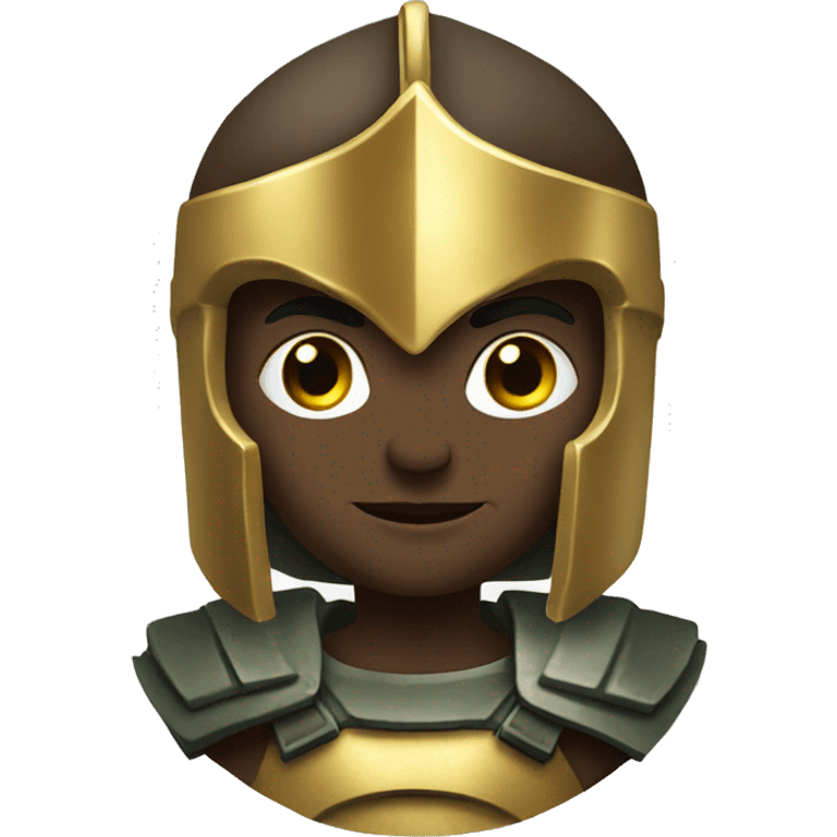 Spartan with gold accent emoji