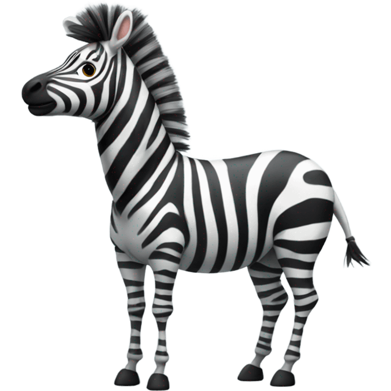 Zebra farting emoji