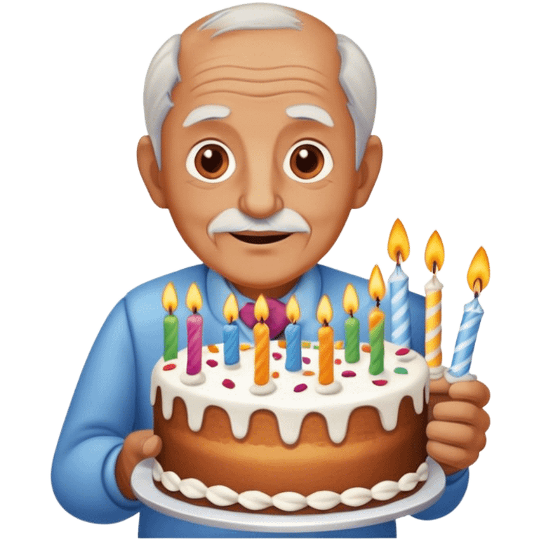 Happy birthday old man emoji