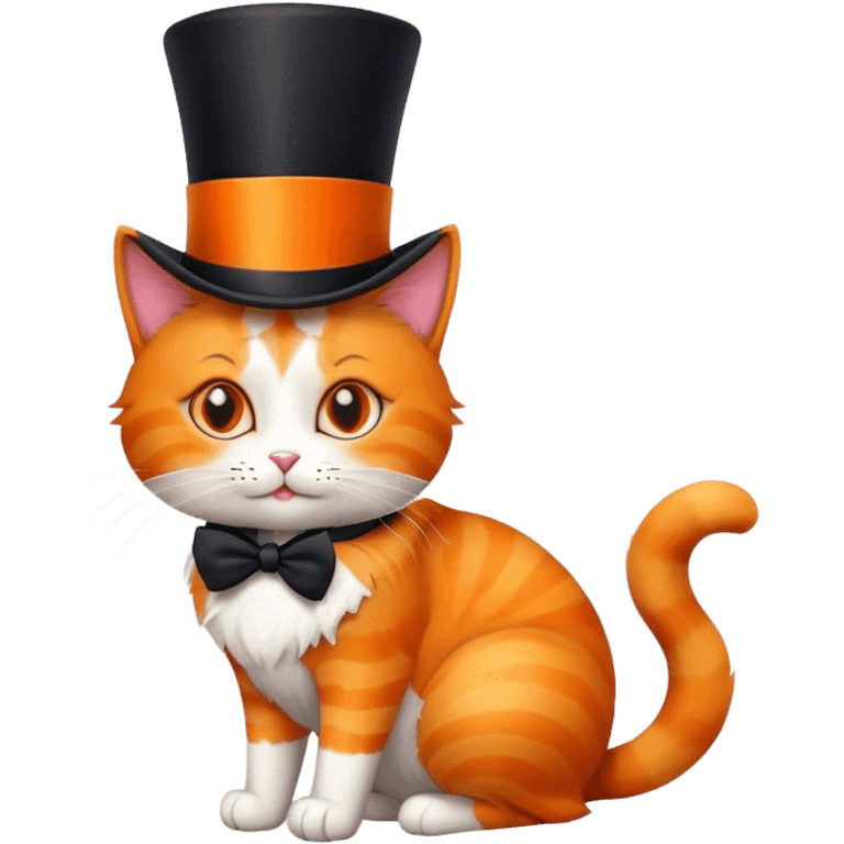 Cat in a top hat emoji