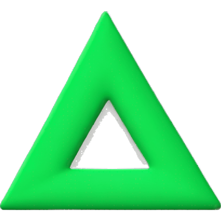 green-colored up side triangle  emoji