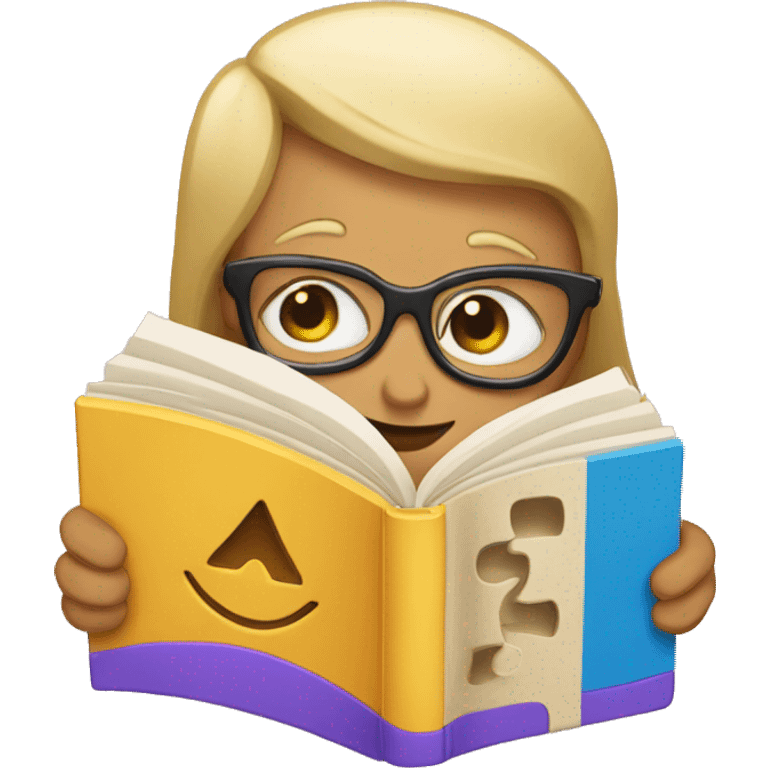 mix open book and puzzle emoji