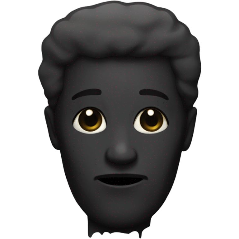 a black grave emoji