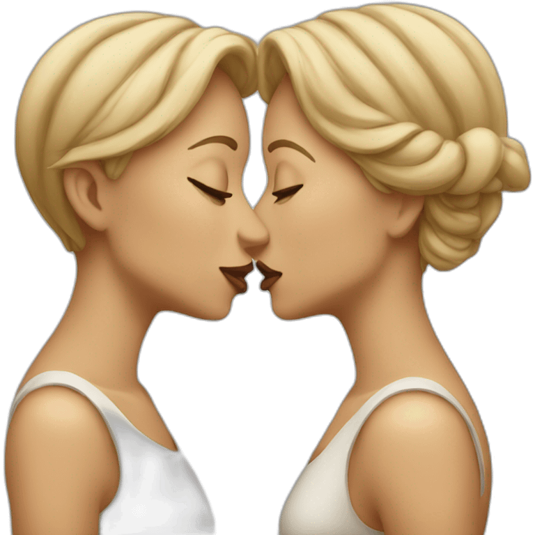 Two women kiss emoji