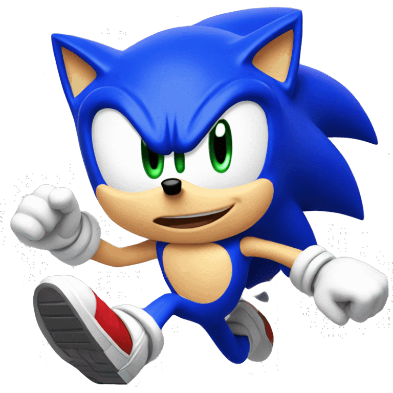 Sonic corriendo emoji